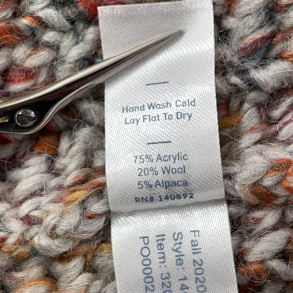 Marine Layer Ontario Cardigan Sweater Women Small Rainbow Marl Chunky Knit - Picture 10 of 14